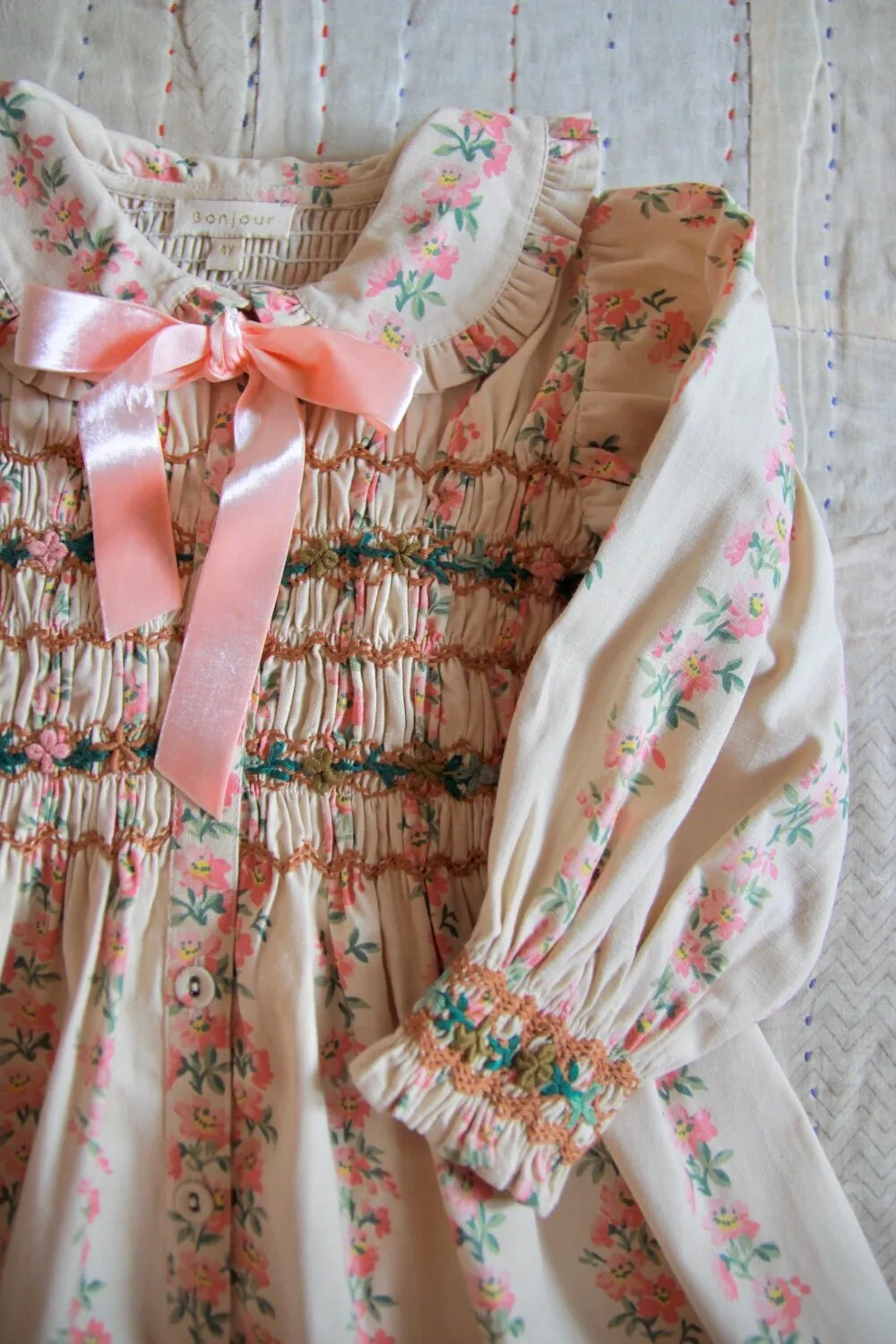 Romantic Long Tunique in Farandole Flowers by Bonjour