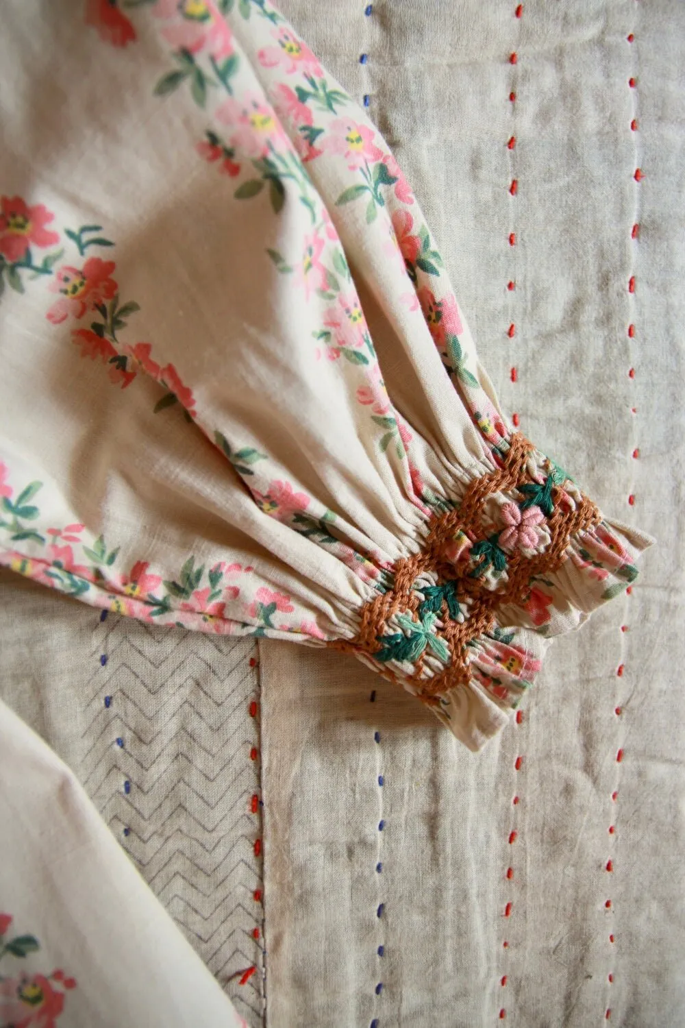 Romantic Long Tunique in Farandole Flowers by Bonjour