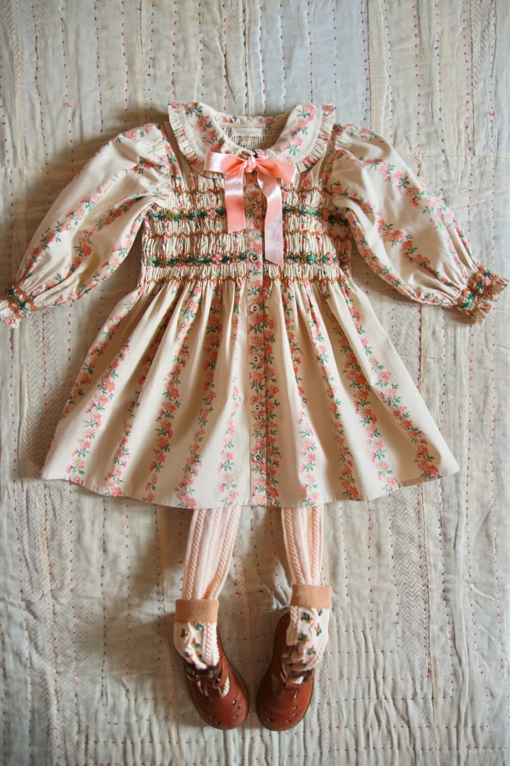 Romantic Long Tunique in Farandole Flowers by Bonjour