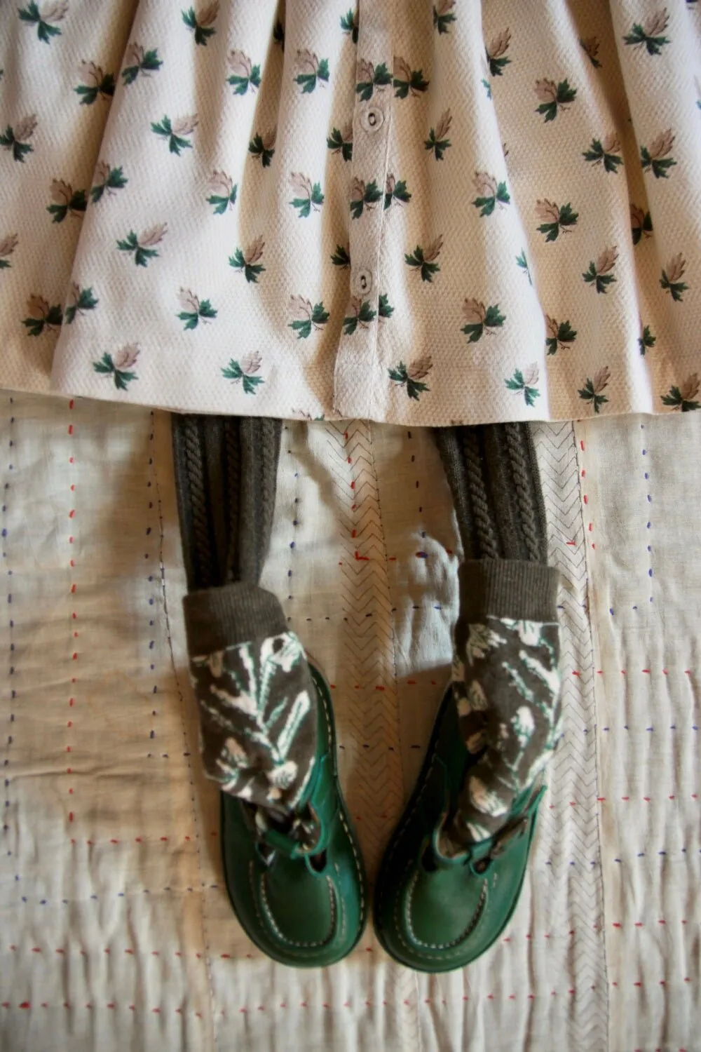 Romantic Long Tunique in Hazelnut Flowers by Bonjour