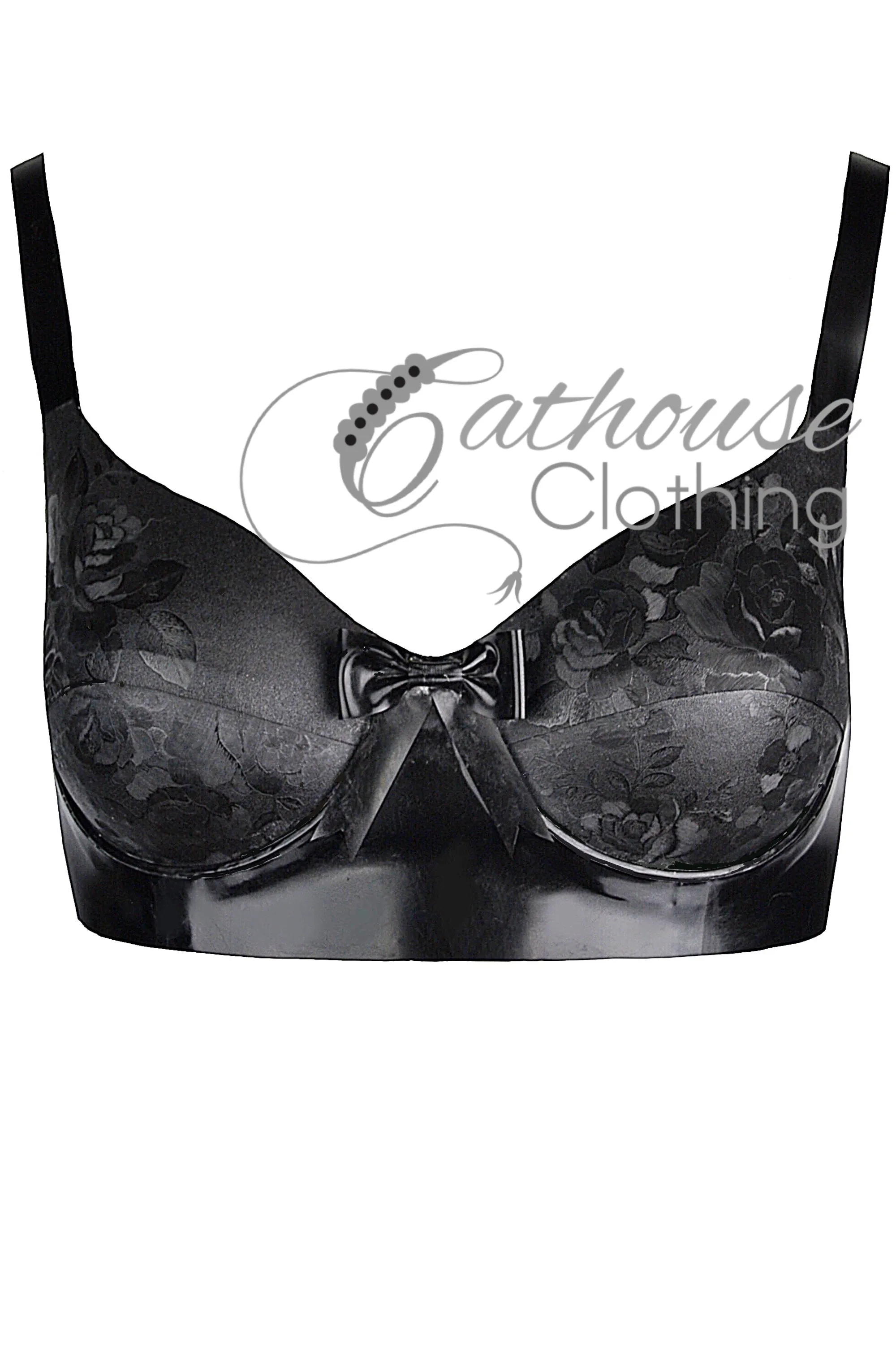 Rose bow bra