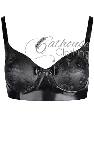 Rose bow bra