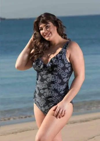 Rose Frilled Swimsuit