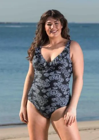 Rose Frilled Swimsuit
