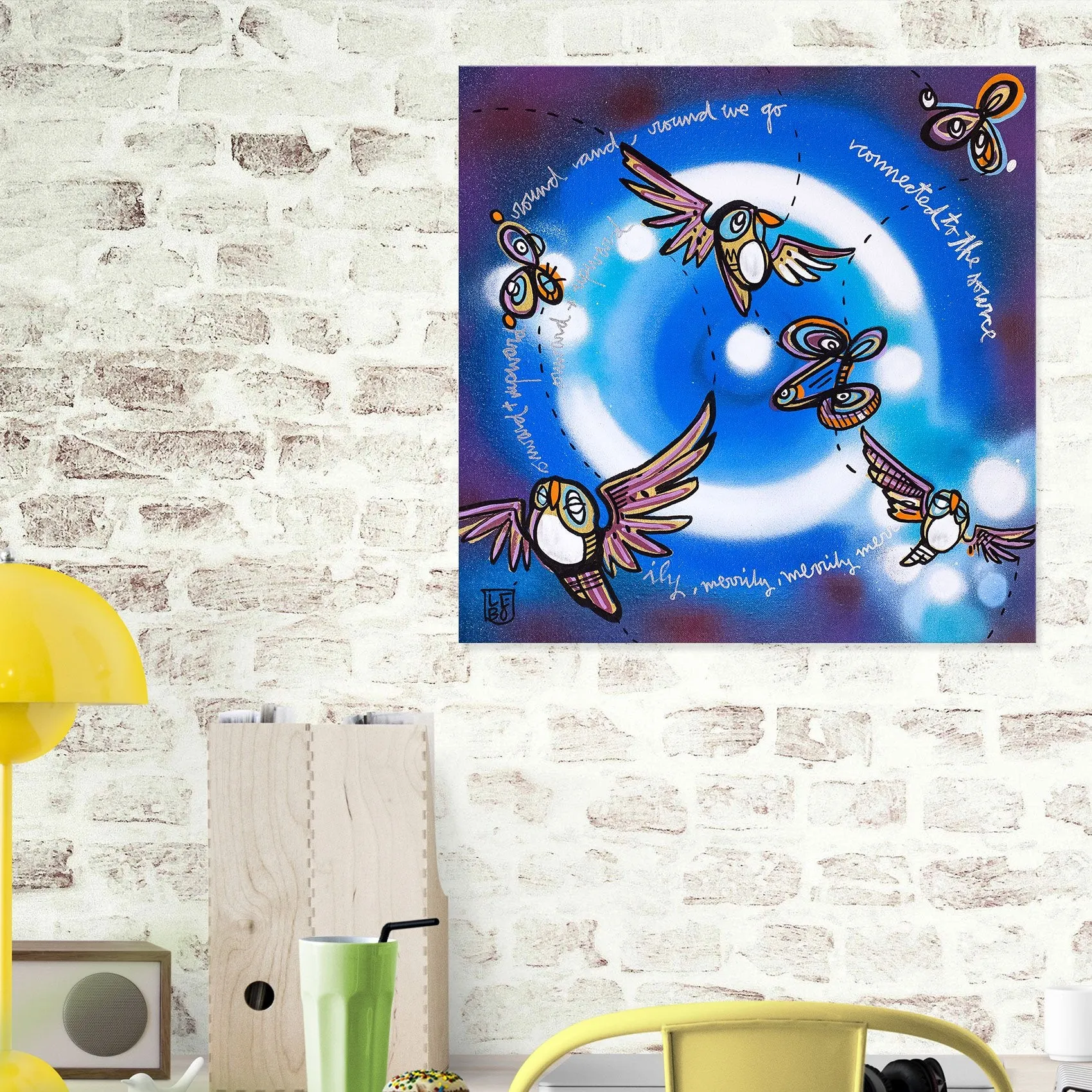 Round And Round We Go - Lebo Steel Mineral Print