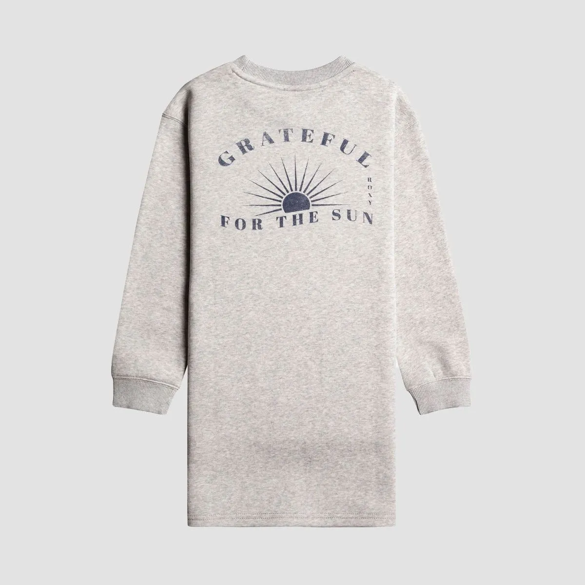 Roxy Kiss From A Rose Longsleeved Sweatshirt Dress Heritage Heather - Girls