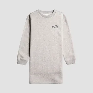 Roxy Kiss From A Rose Longsleeved Sweatshirt Dress Heritage Heather - Girls