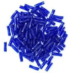 Royal Blue twisted bugle beads