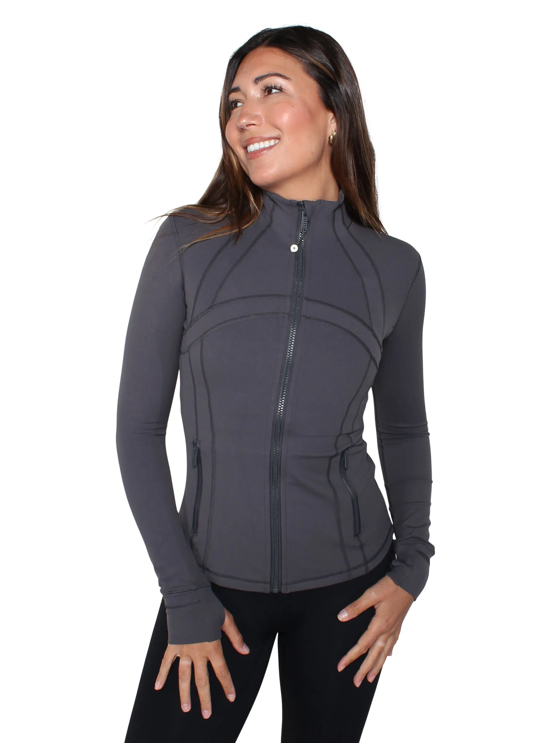 Run Free Zipper Jacket - Graphite
