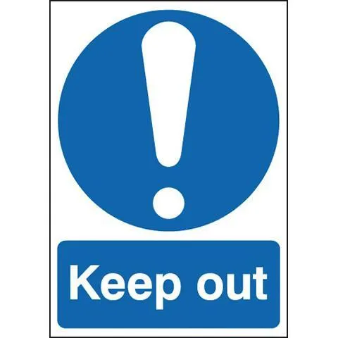 Safety Signs Keep Out