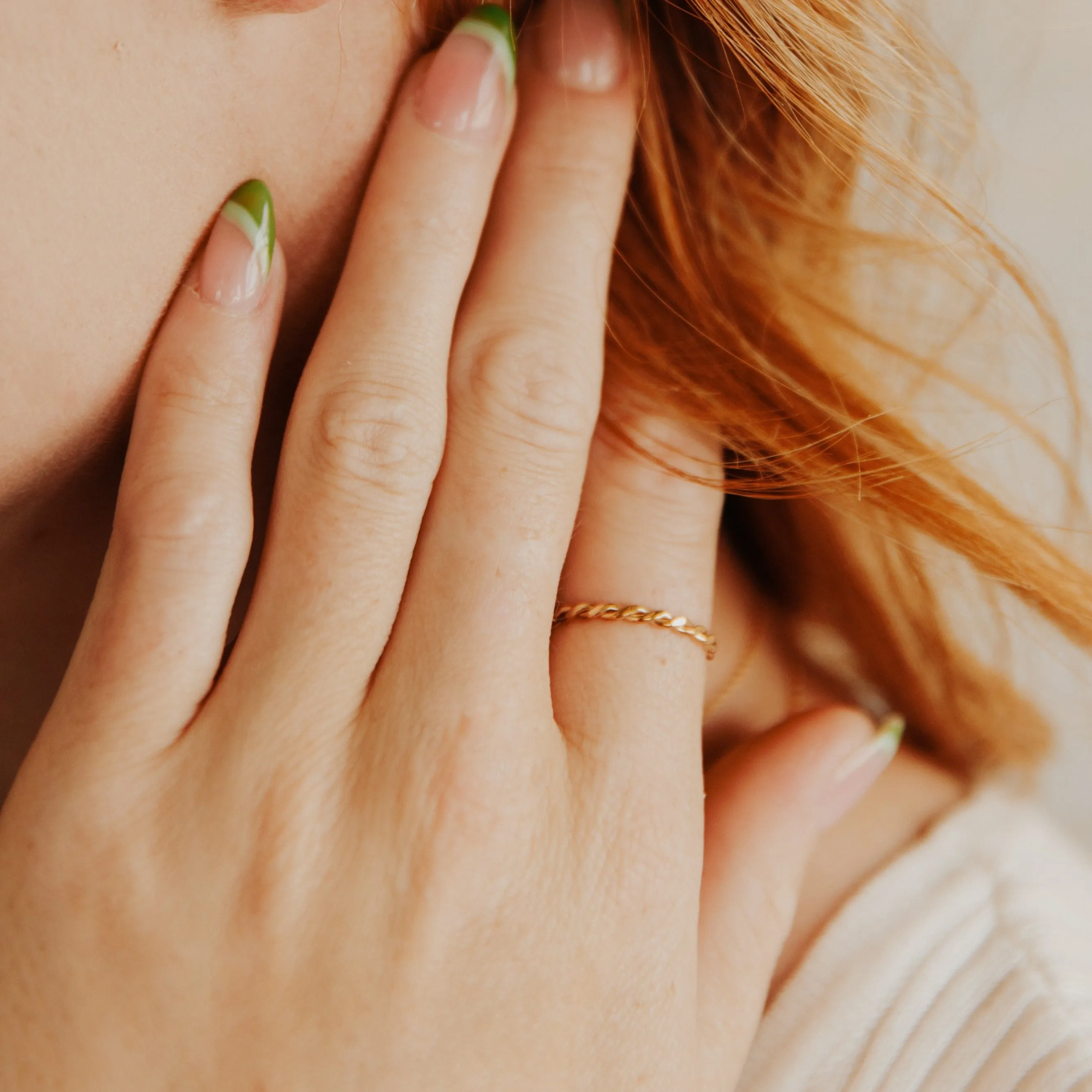 SALE-Flat Braided Ring