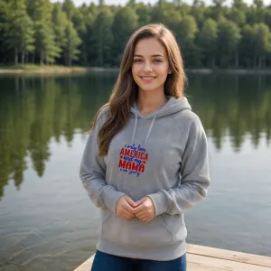 SALE "American Mama" Relaxed Fit Classic Unisex Hoodie