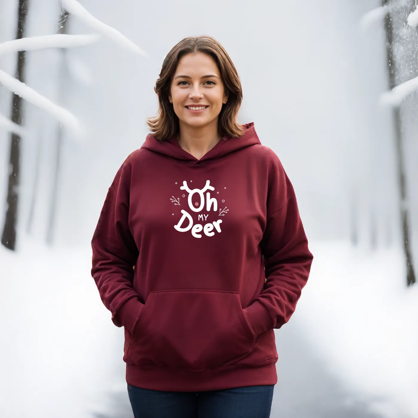 SALE "Oh My Deer" Relaxed Fit Classic Unisex Hoodie
