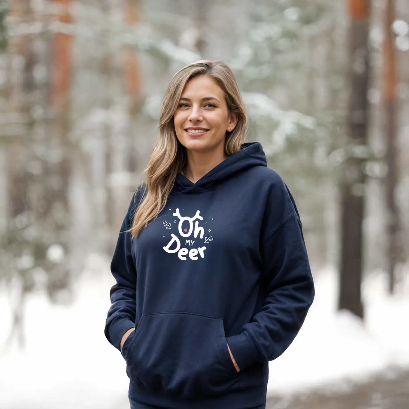 SALE "Oh My Deer" Relaxed Fit Classic Unisex Hoodie