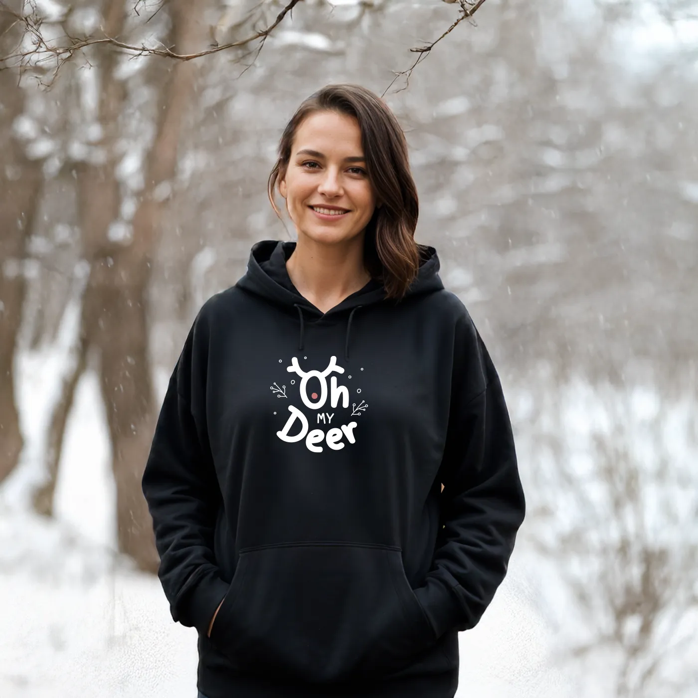 SALE "Oh My Deer" Relaxed Fit Classic Unisex Hoodie