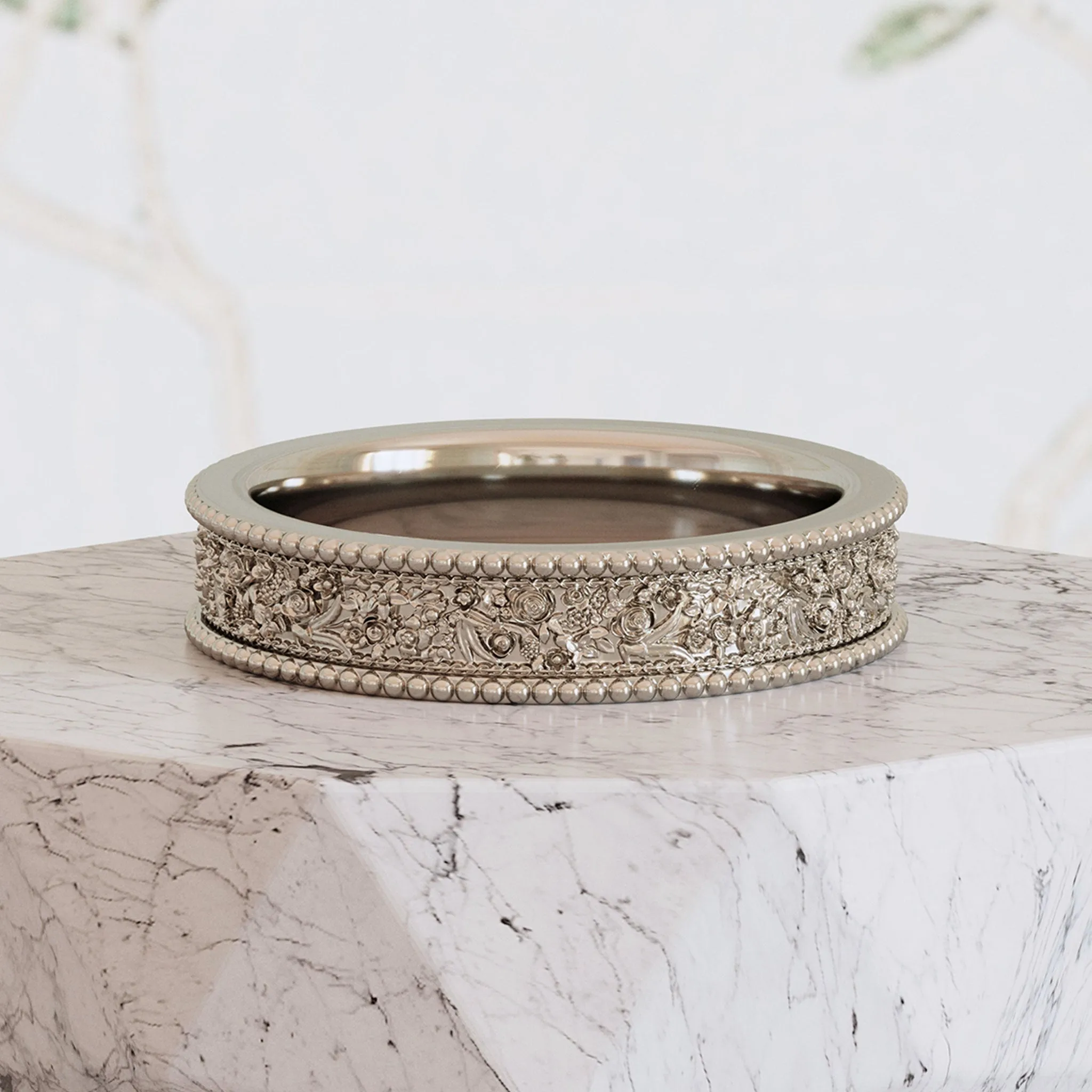 Salome Wedding Ring Vintage Inspired Frieze Ornaments