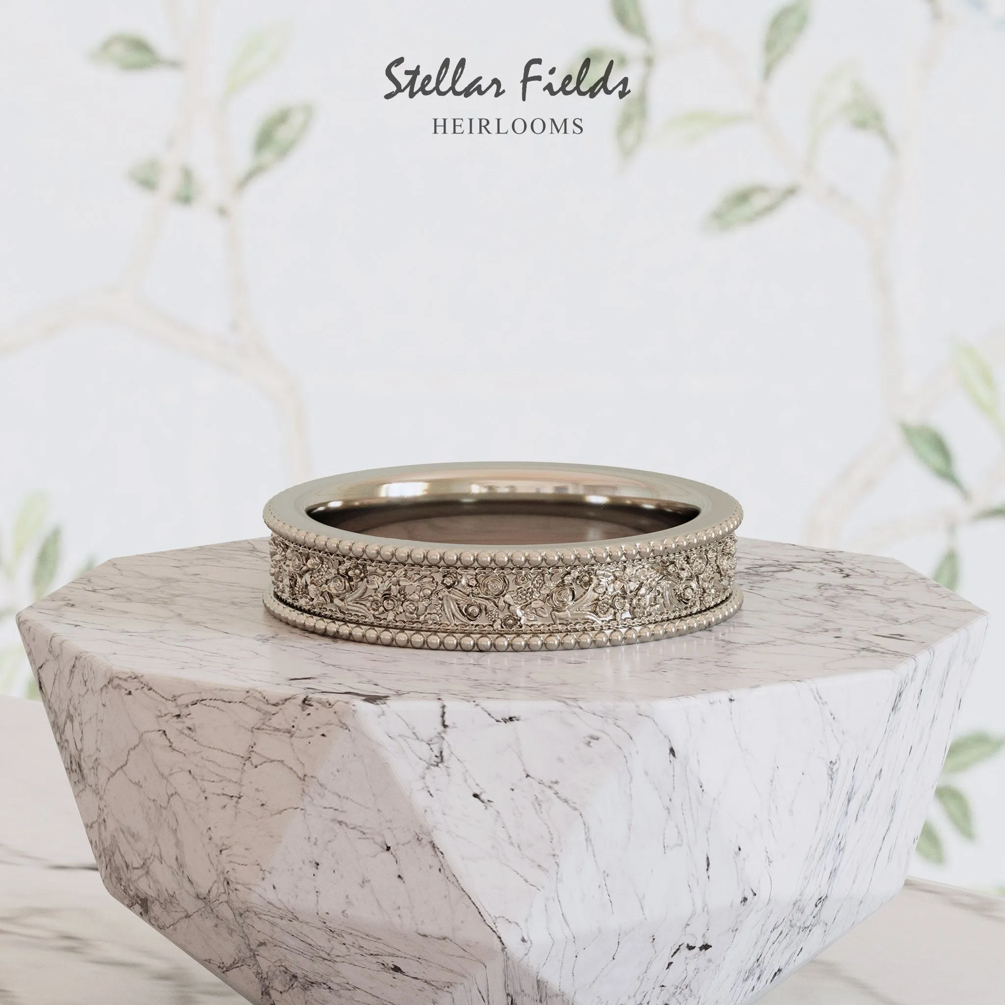 Salome Wedding Ring Vintage Inspired Frieze Ornaments