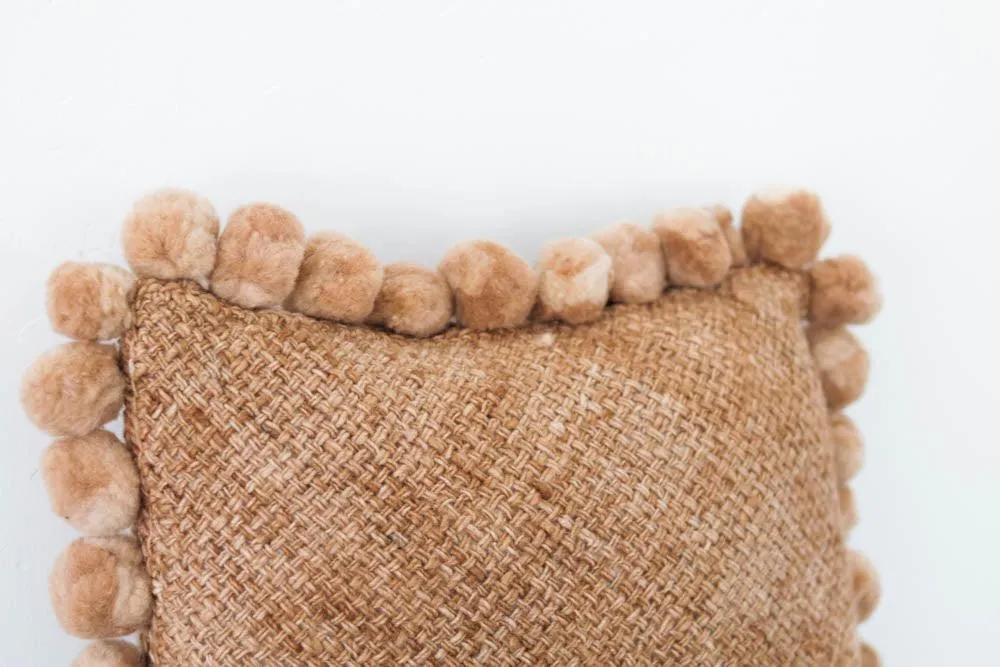 Salta Pom Pom 20" Pillow in Amber