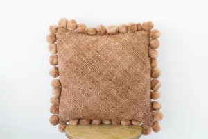 Salta Pom Pom 20" Pillow in Amber