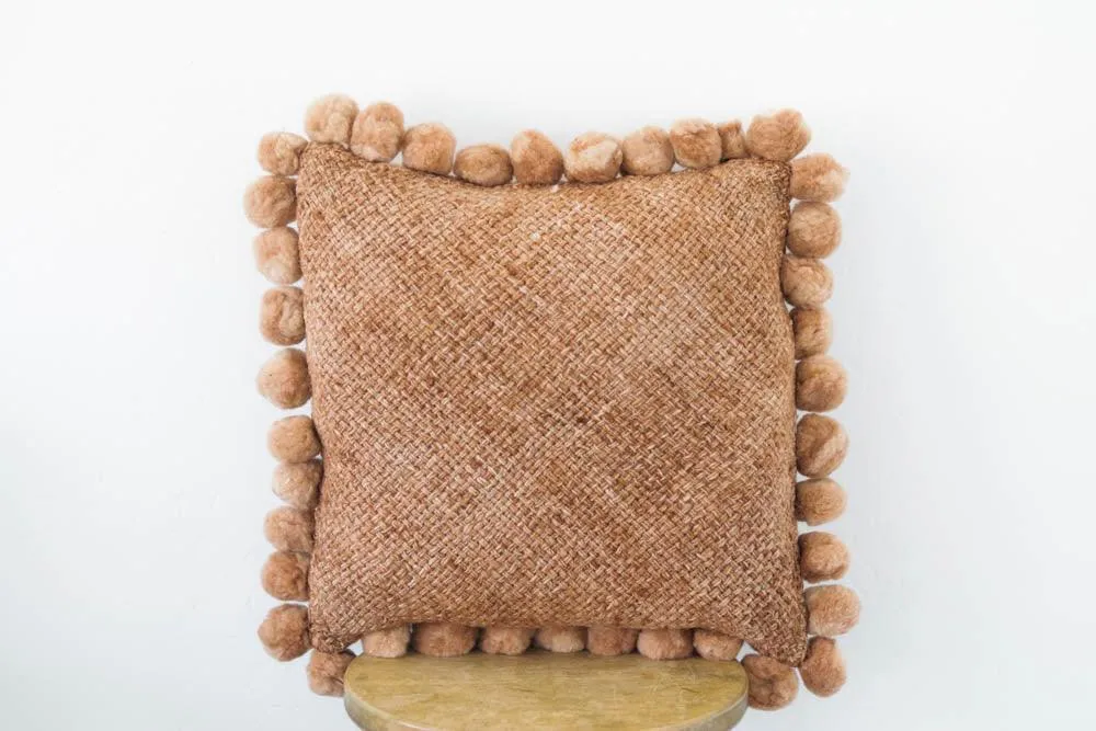 Salta Pom Pom 20" Pillow in Amber
