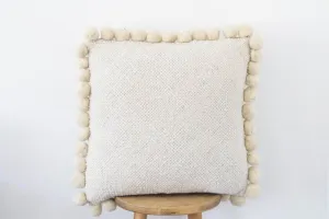 Salta Pom Pom 20" Pillow in Natural