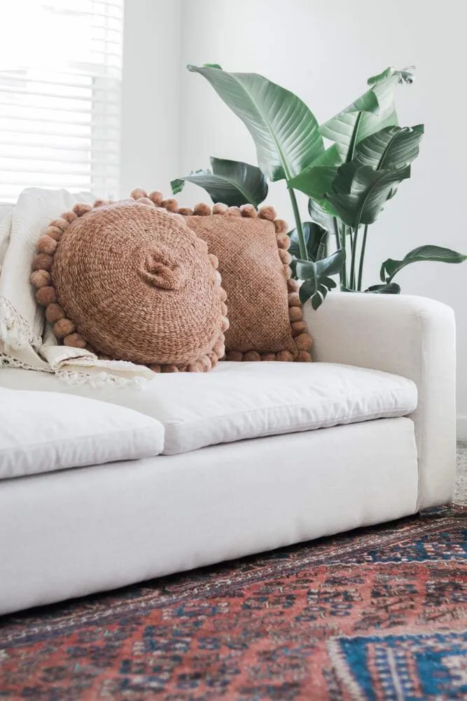 Salta Pom Pom 24" Pillow in Amber