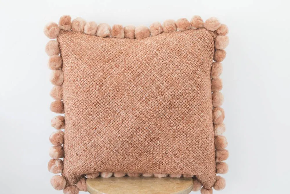 Salta Pom Pom 24" Pillow in Amber