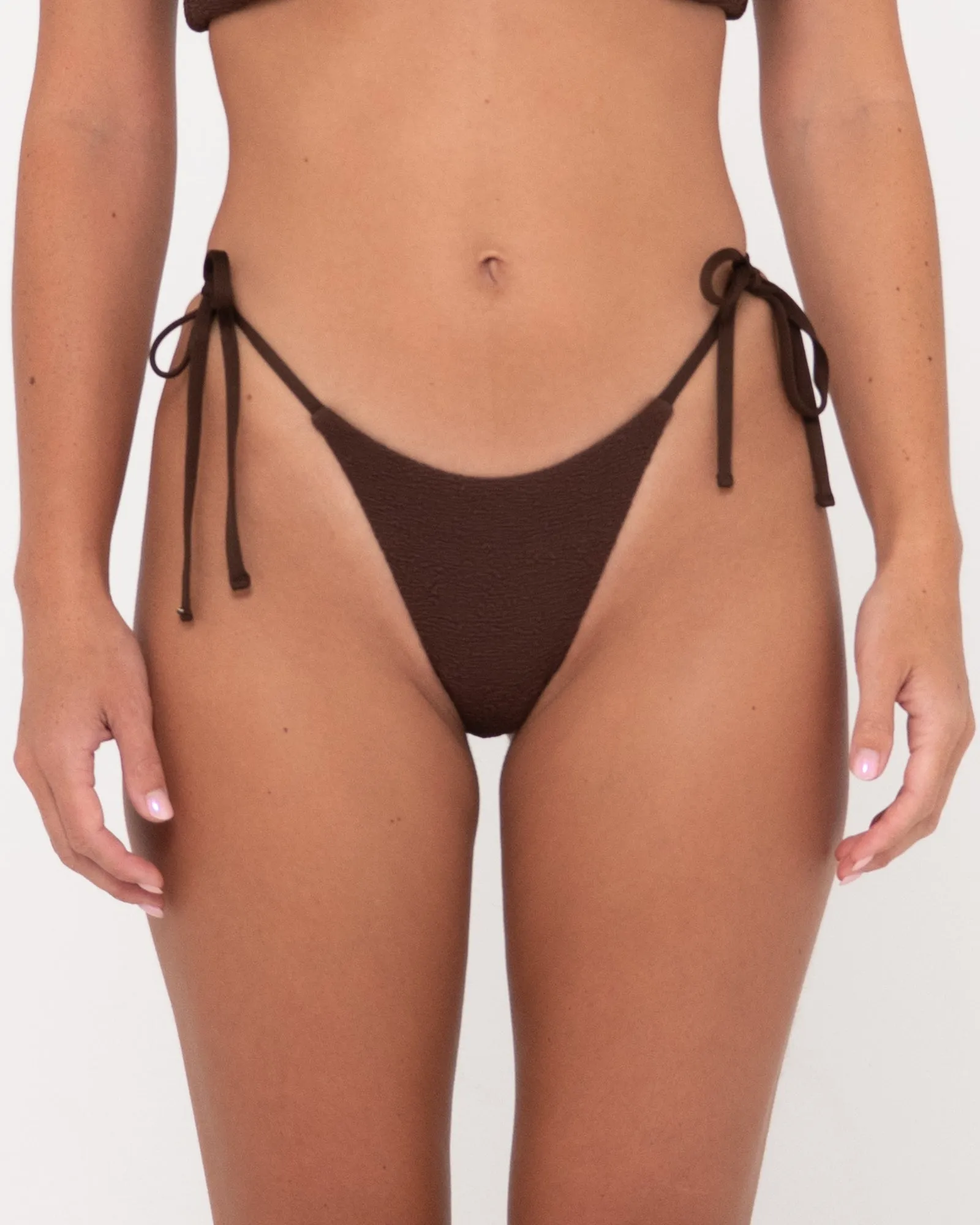 Sandalwood Side Tie Midi Bikini Bottom
