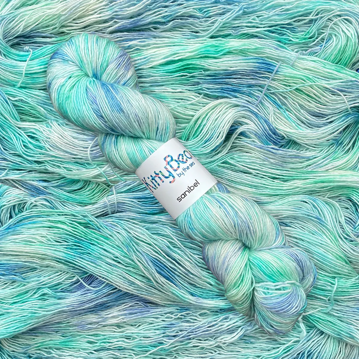 Sanibel: Superwash Merino Wool Silk Yarn | Hand-Dyed Skeins