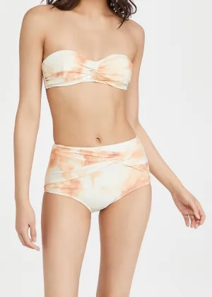 Scarlette Tie Dye Twised Bandeu Bikini top