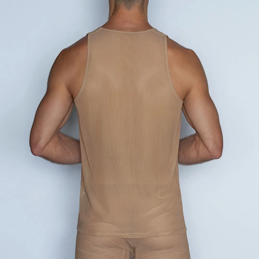Sheer Relaxed Tank Nix Nude