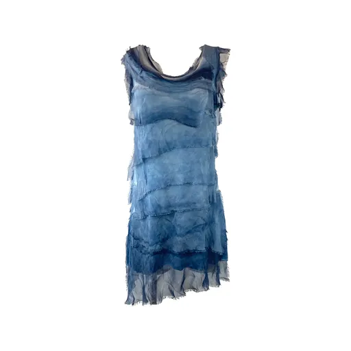 Short Silk Layered Dress (Multiple Colors)