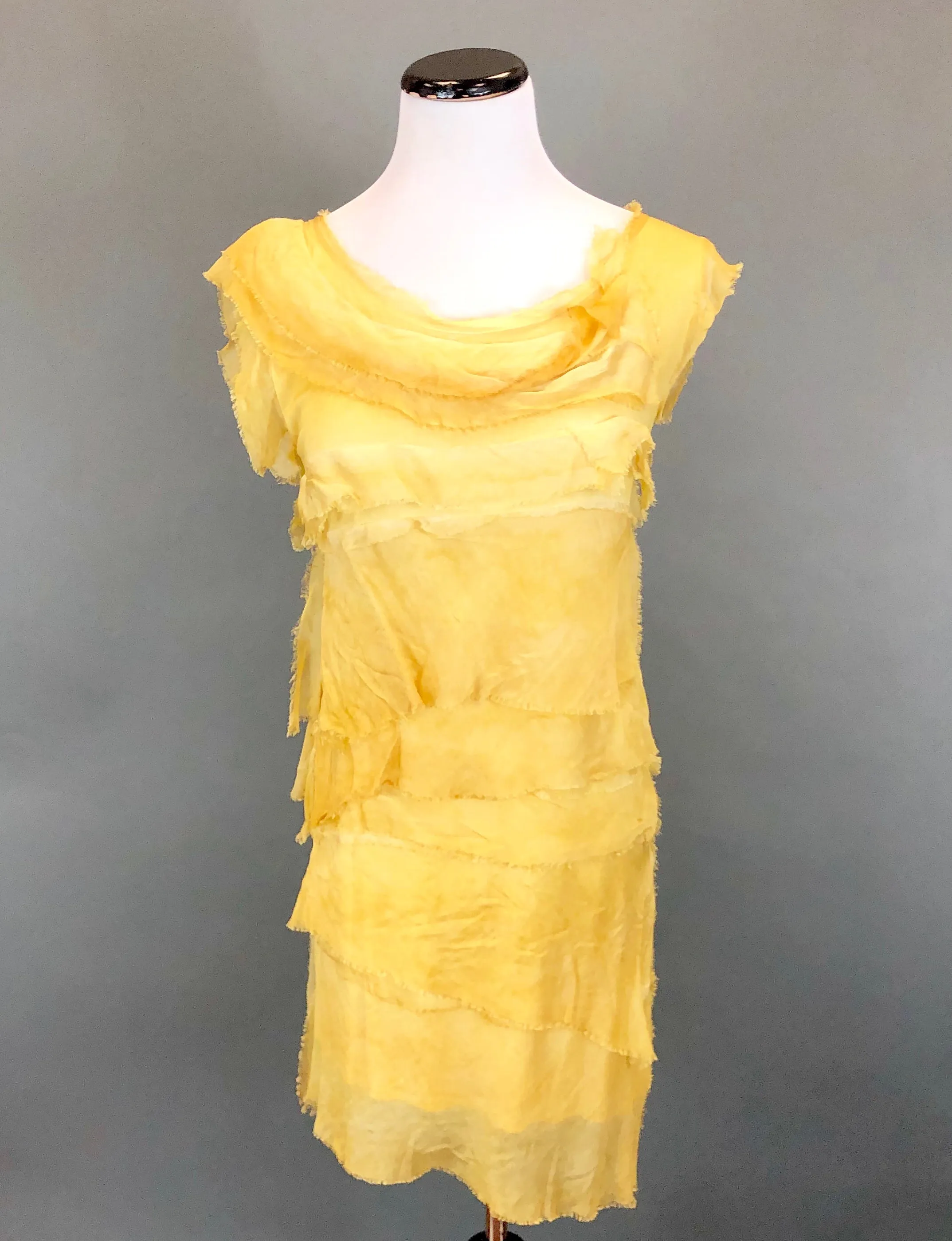 Short Silk Layered Dress (Multiple Colors)