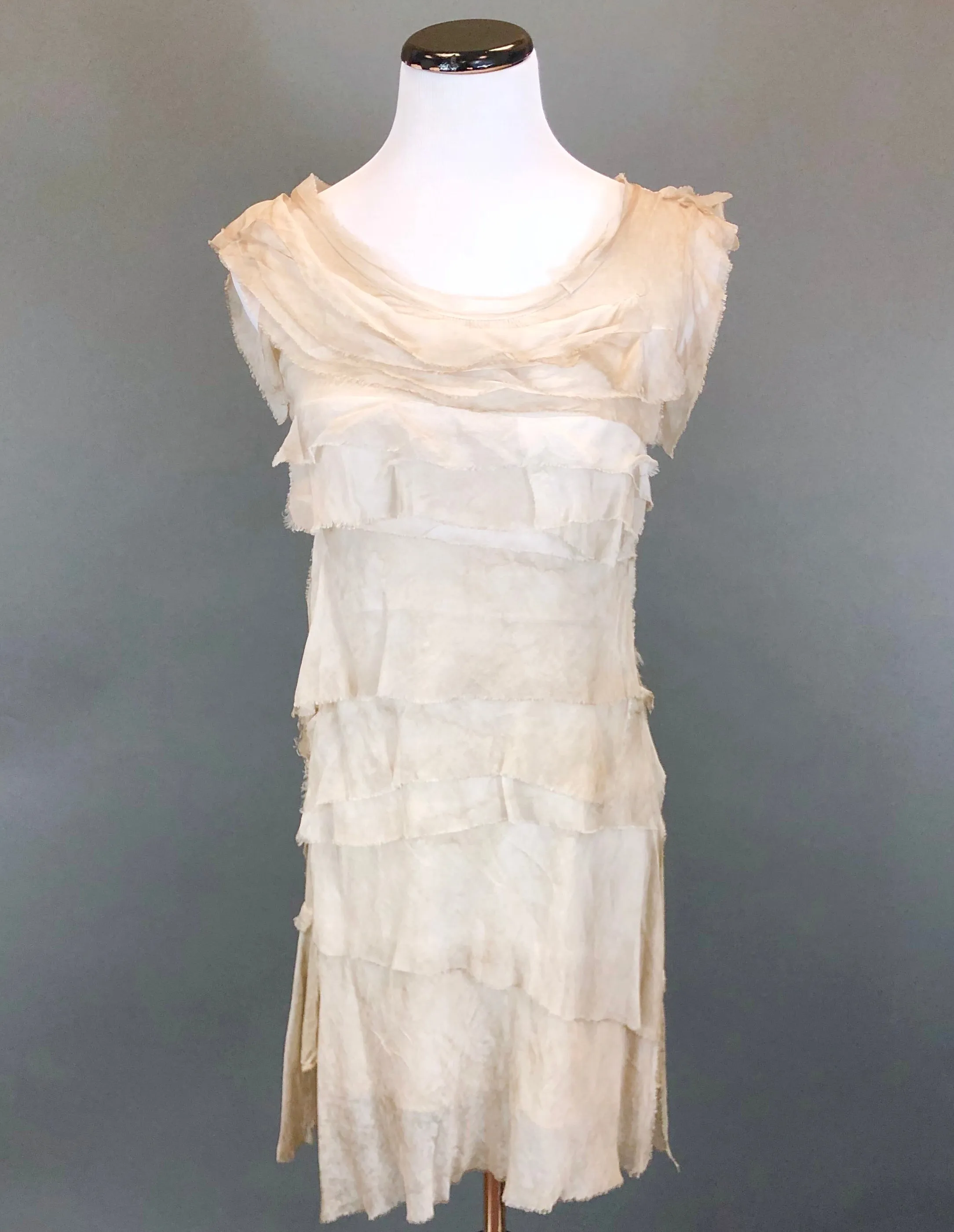 Short Silk Layered Dress (Multiple Colors)