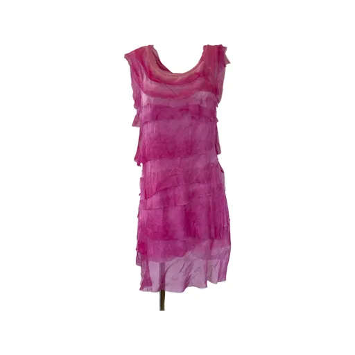 Short Silk Layered Dress (Multiple Colors)