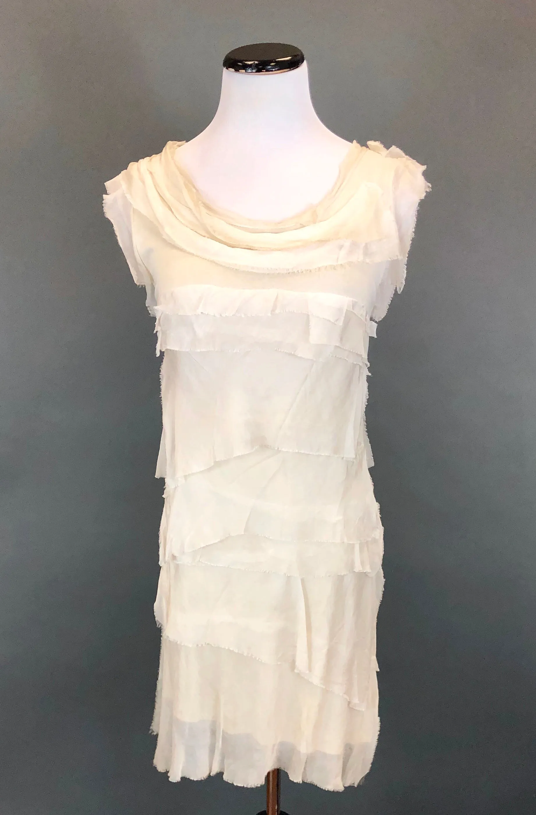 Short Silk Layered Dress (Multiple Colors)