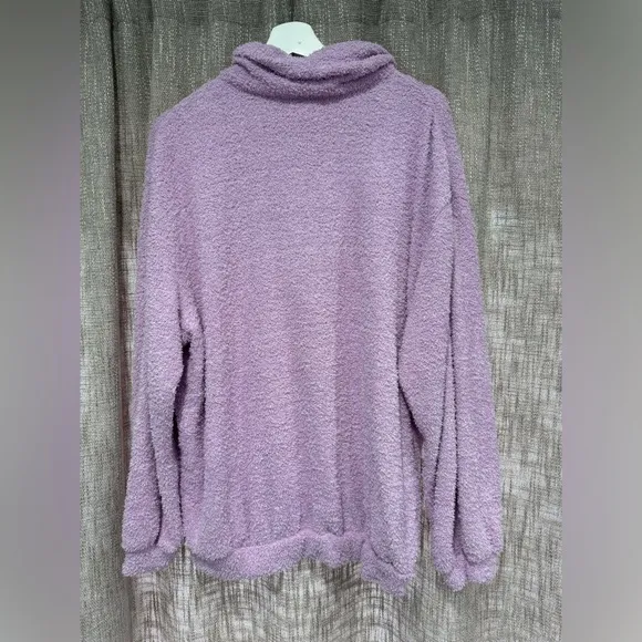 Show Me Your Mumu Sadie Cozy Pink Purple Furry Sweater XL