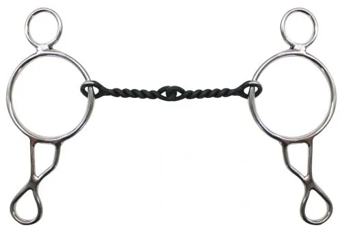 Showman Wonder Bit Broken Mouth Twisted Snaffle