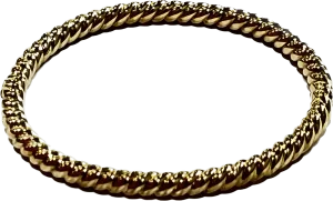 Sidalo Rigid Bracelet Torchon Silver 925 Finish Pvd Gold Yellow M-4426-G