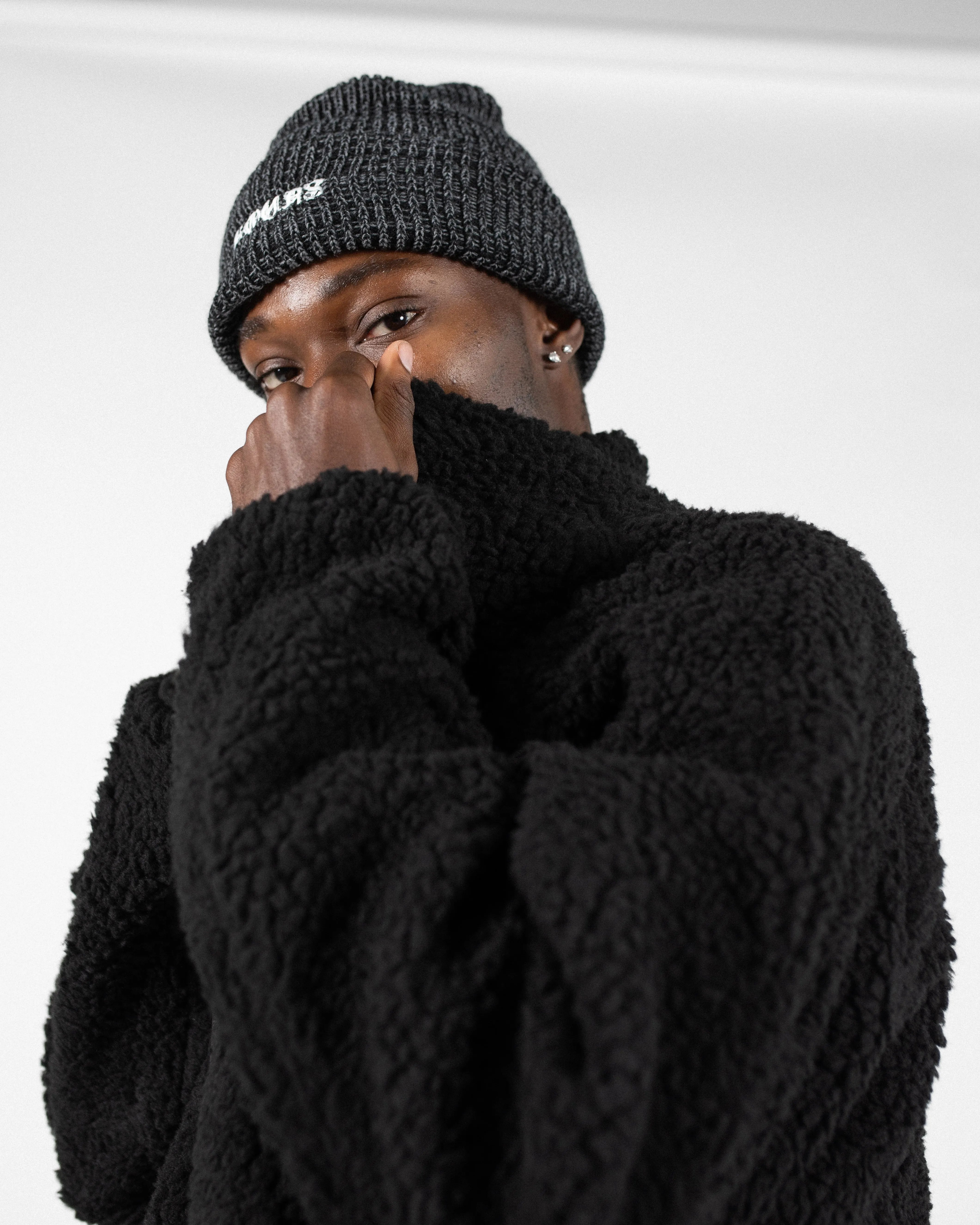 Signature Knit Beanie - Black