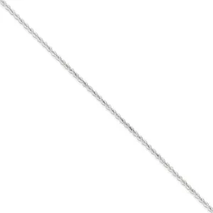 Silver D.C 2.50-mm Solid Twisted Rope Chain