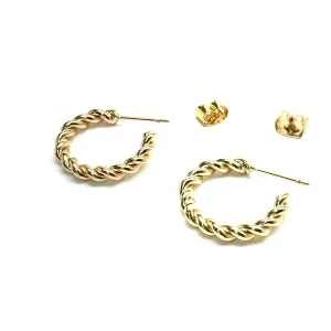 Silver Girl 20MM Twisted Hoop