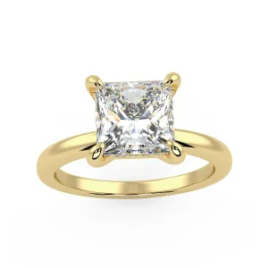 Sirius Princess Engagement Ring in Yellow Gold