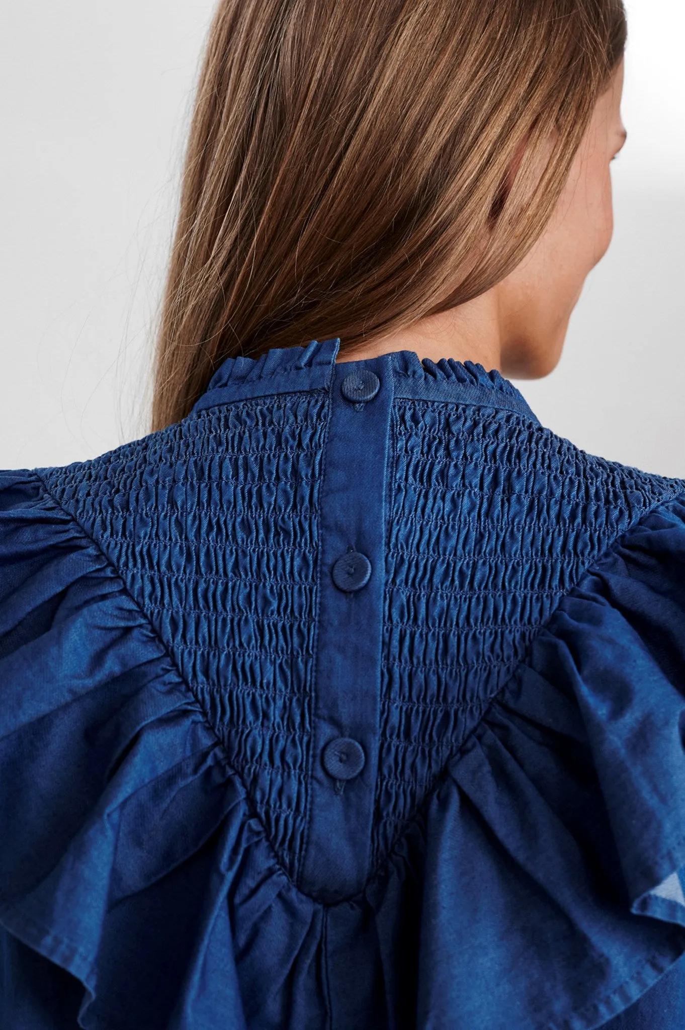 SISARA TOP - Medium Blue Denim