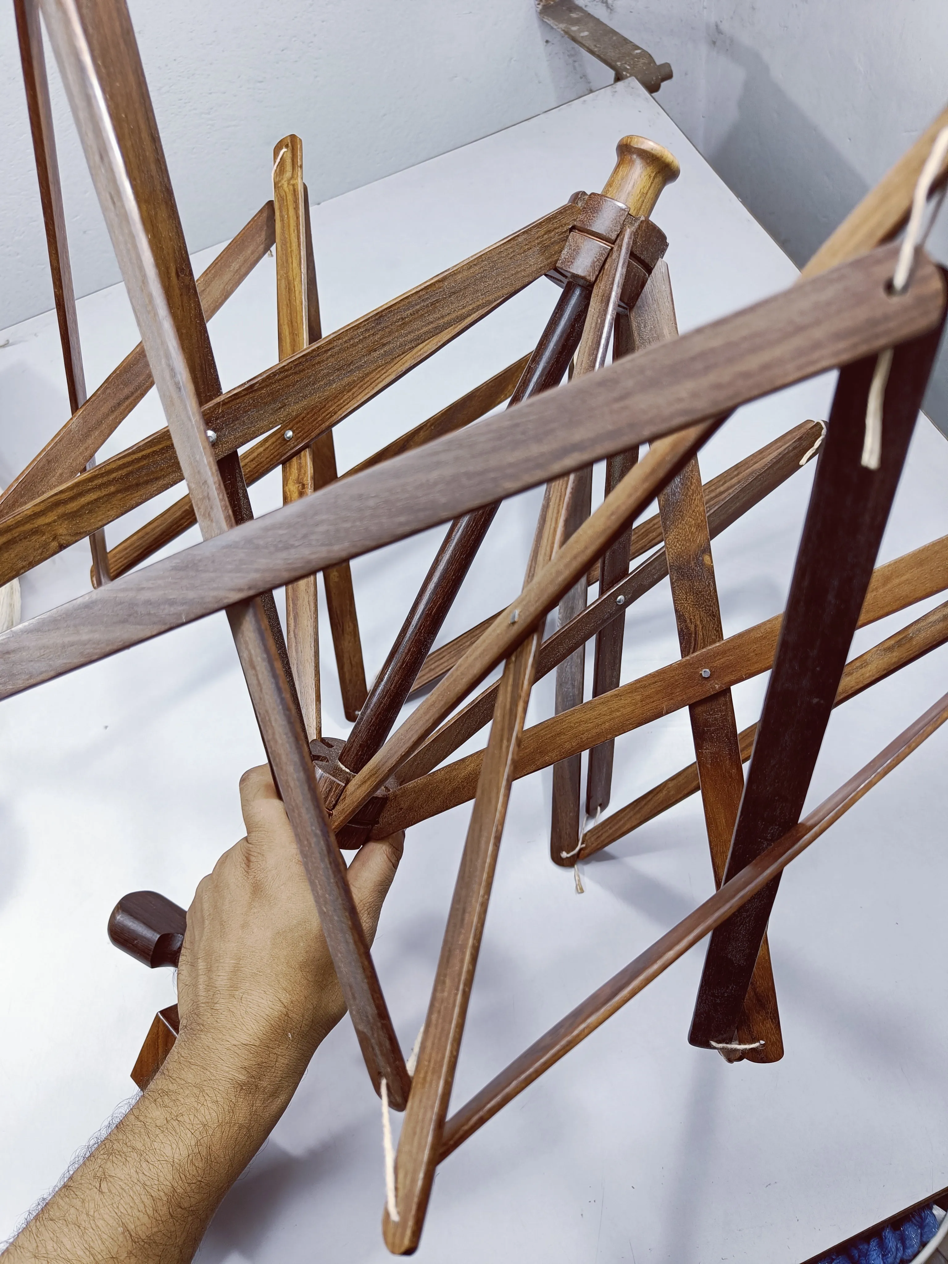 Skeins Umbrella Table Top - Brown