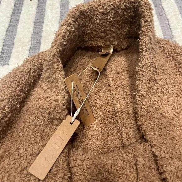 SKIMS Brown Knit Cozy Shorts
