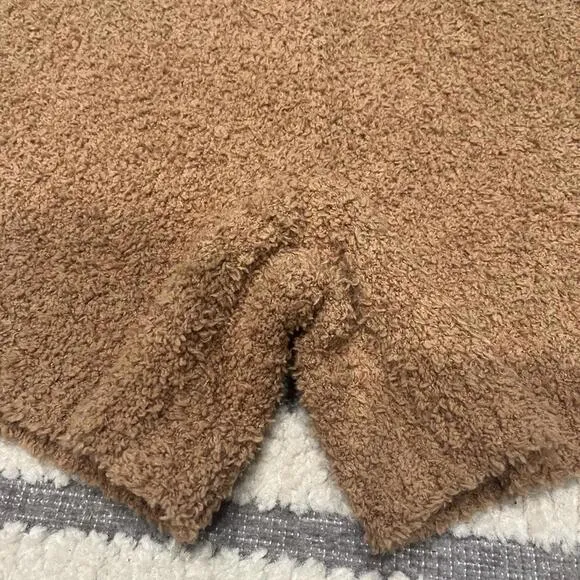 SKIMS Brown Knit Cozy Shorts