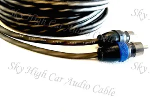 SKY HIGH CAR AUDIO TWISTED 2-CHANNEL TWISTED RCA 1.5FT-20FT