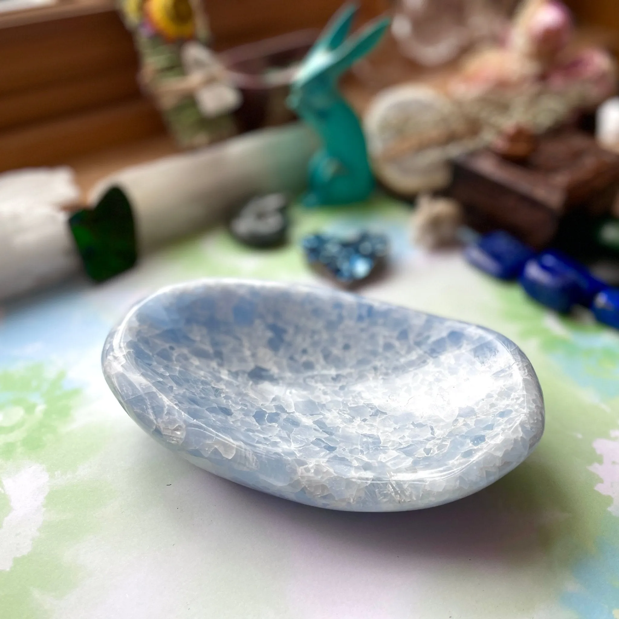 Sky In Blue -  Blue Calcite Bowl