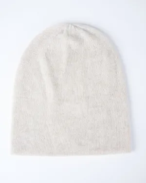 slouchy beanie - oatmeal